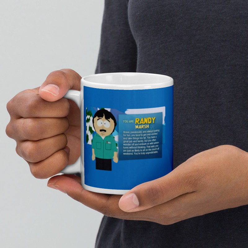 southpark randy marsh  ,handmade southpark mug,southpark gifts,marsh  mug,90s coffee mug,ceramic coffee mug