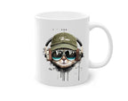 tabby cat coffee mug ,tabby cat with headphones ,Cat coffee mug , cat lover Gifts