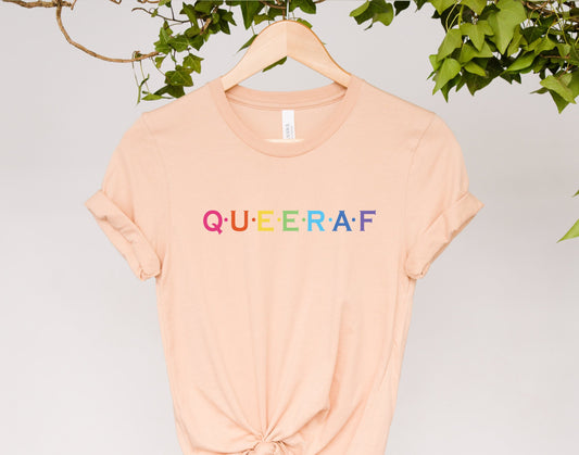 queer AF T Shirt. Perfect pride gift, Pride T shirt, Pride Shirt. Rainbow pride tee, Love gay tee, Unisex T shirt, LGBT tee