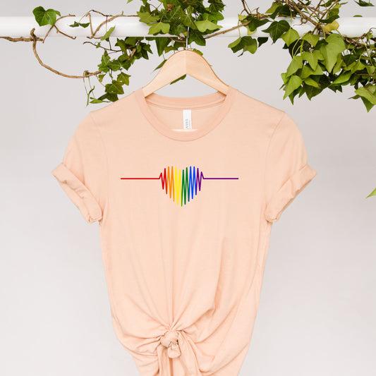 pride heartbeat, human Rights,LGBTQ Gift,Pride Month,Lesbian Tshirt,Gay Pride Tshirt,Pride tee Shirt, LGBTQ pride