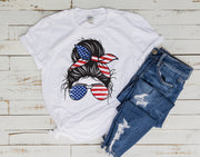 american woman  Shirt, 4th of July Shirt, Usa Flag