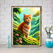 tabby cat poster , tabby  Cat Wall Art - tabbyCat Print - tabby  Cat Artwork - Home Decor