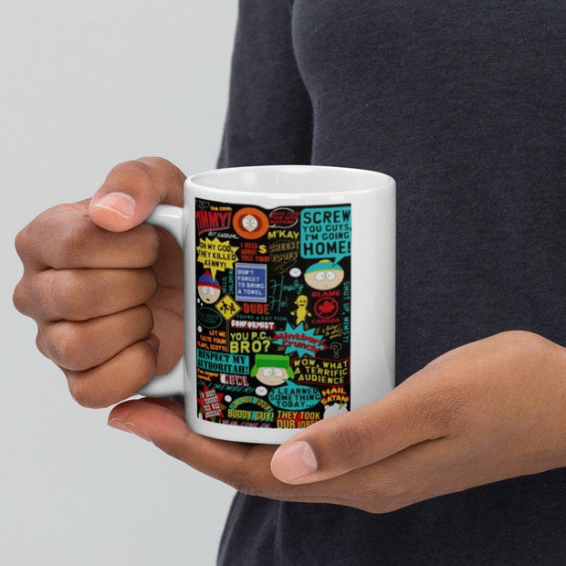 southpark quotes  mug ,handmade southpark mug,southpark gifts,cartman mug,90s cartoon mug,coffee mug gifts