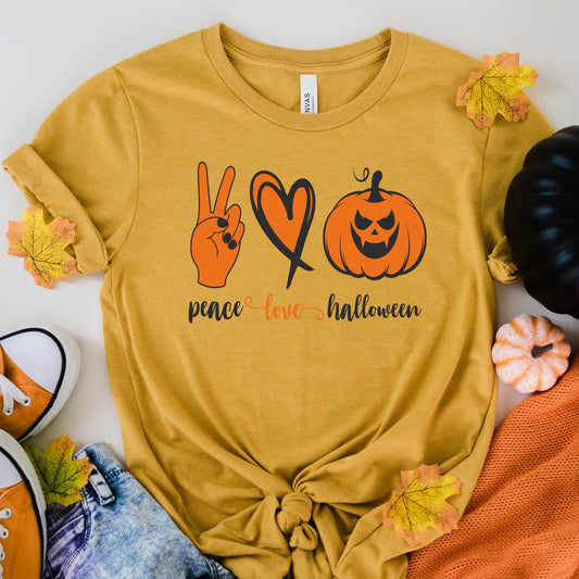 peace love halloween shirt , Halloween  Shirts, Boo Crew Shirt,  Funny halloween Shirt