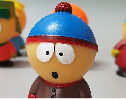South Park Figure Set , PVC Figures, cartoon figures, South park Comedy Central Figurines ,Cake Toppers 1998