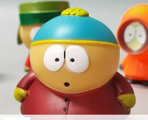 South Park Figure Set , PVC Figures, cartoon figures, South park Comedy Central Figurines ,Cake Toppers 1998