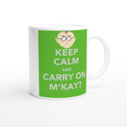 southpark mr mc kay mug , keep calm and carry on  ok , friends mug ,90s animated cartoon,southpark mug gift,90s mug