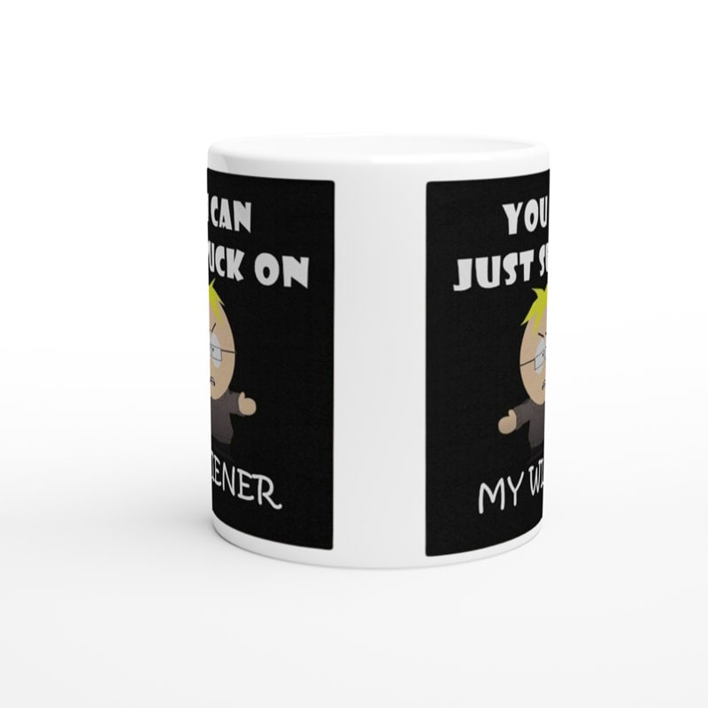 southpark butters mug ,you can suck my wiener ,friends mug ,90s animated cartoon mug , southpark mug gift,90s mug,