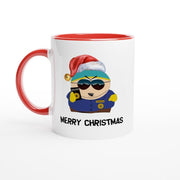 eric cartman cop respect my authoriath,handmade southpark mug,southpark gifts,cartman mug,90s cartoon mug,ceramic coffee mug gifts