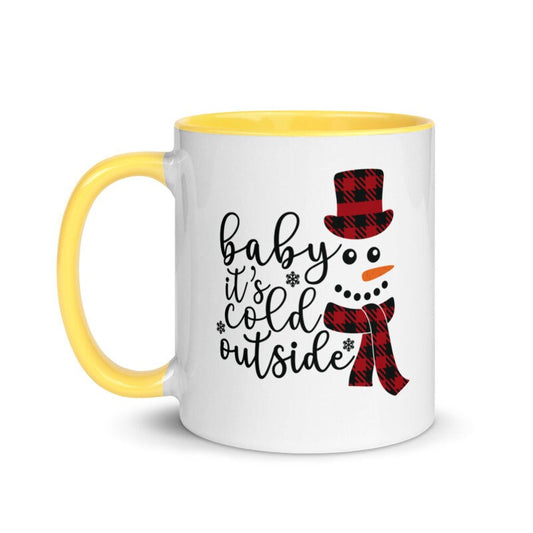 Williamsmugstore Baby It's Cold Outside ceramic Mug, winter mug ,xmas mug ,christmas gifts