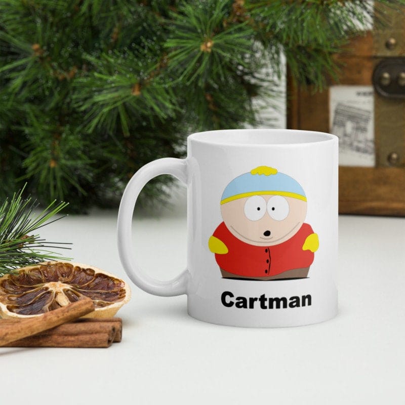 Williamsmugstore cartman named mug  -southpark gifts,handmade southpark mug,southpark gifts,90s cartoon mug