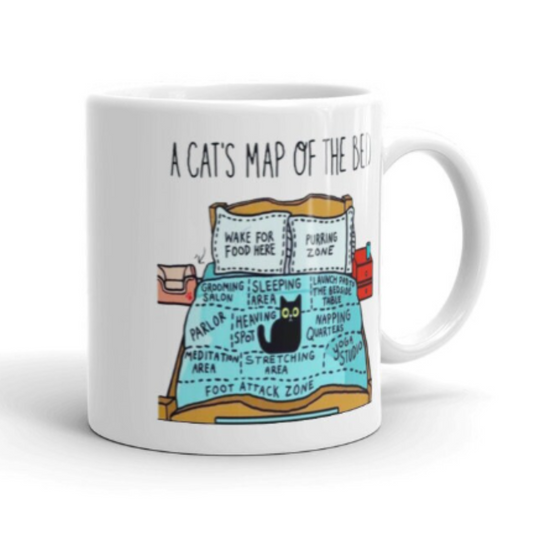 Williamsmugstore cat mug retro black cat ,Black Cat coffee.