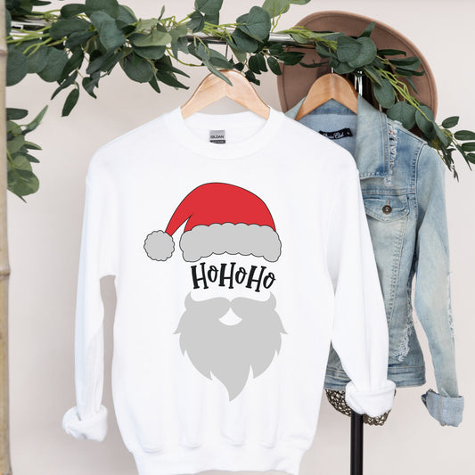 Williamsmugstore Christmas Sweatshirt |  ho ho santa  Sweatshirt | Minimalist Christmas Jumper | xmas  Sweatshirt | Santa Sweatshirt |  ,Gift For Christmas