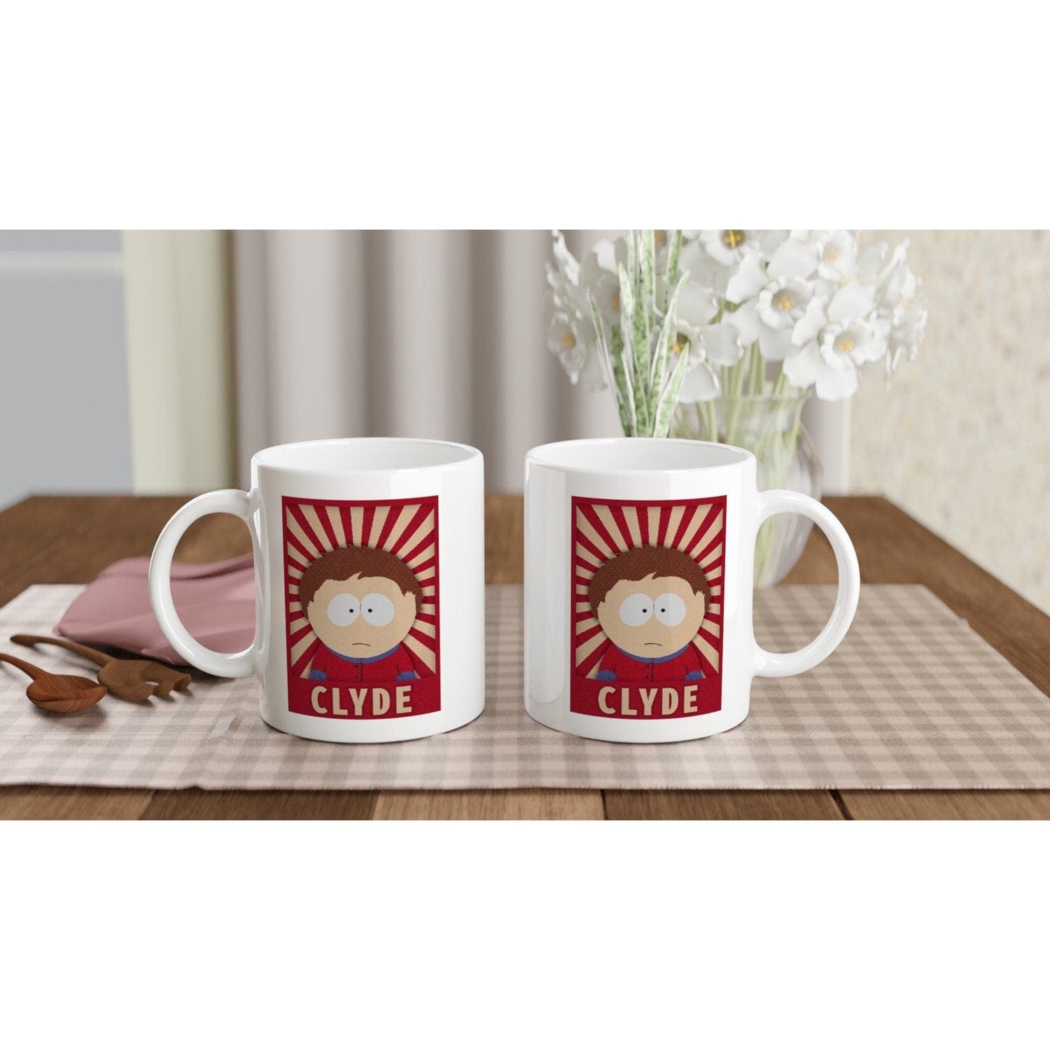 Williamsmugstore Clyde southpark  mug ,-90s cartoon southpark ceramic mug gifts