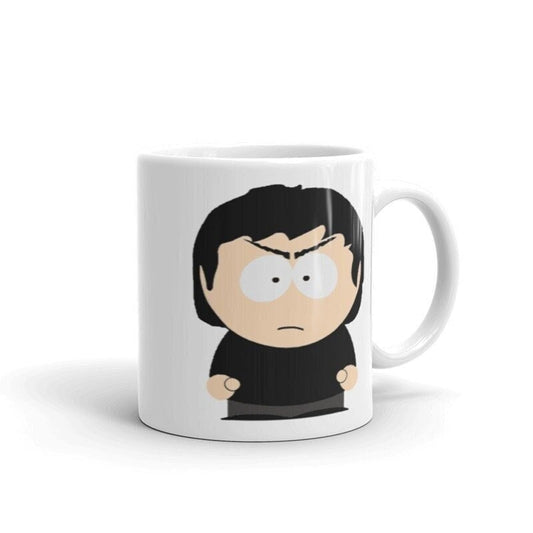 Williamsmugstore damien thorn southpark mug ,90s animated cartoon,southpark mug