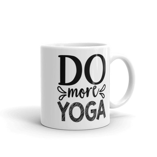 Williamsmugstore do more yoga , yoga coffee mug ,11oz ceramc mug