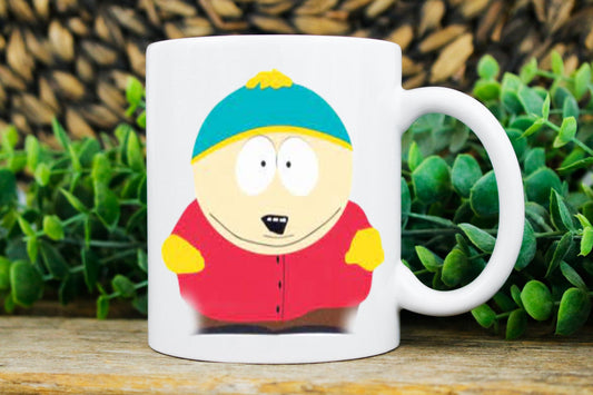 Williamsmugstore eric cartman looking suprised ,southpark mug ,11oz ceramic gift