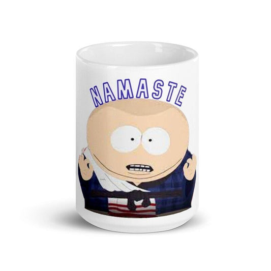 Williamsmugstore eric cartman namaste,  southpark mug gifts