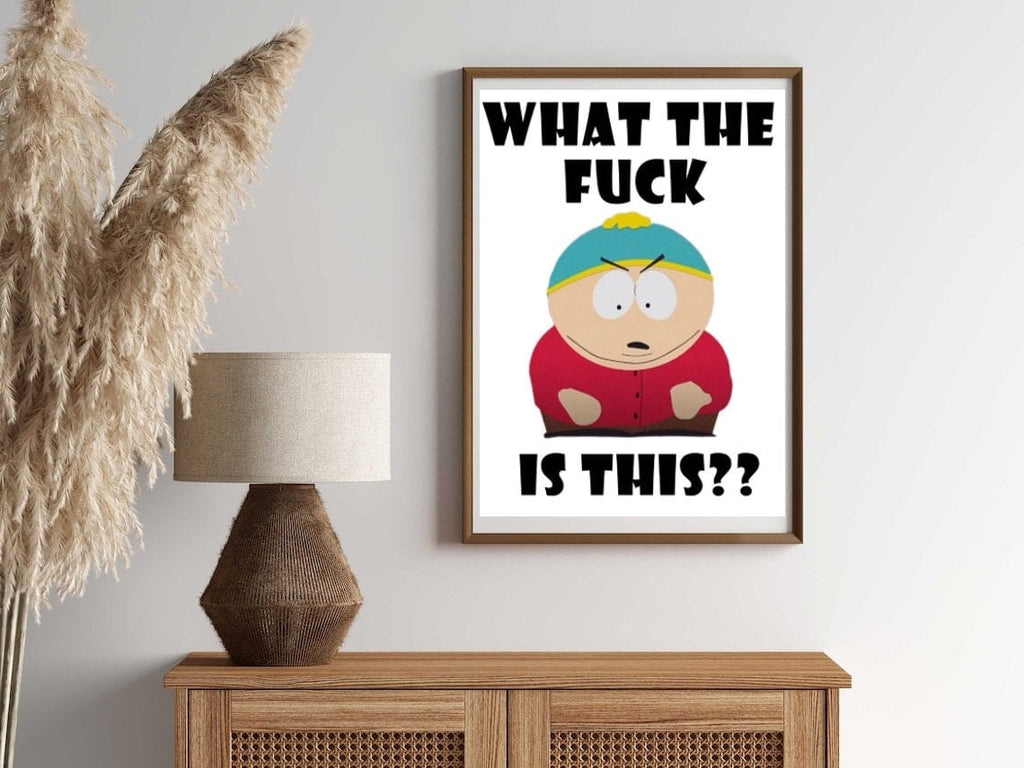 Williamsmugstore eric cartman poster , southpark wall art, southpark cartman poster