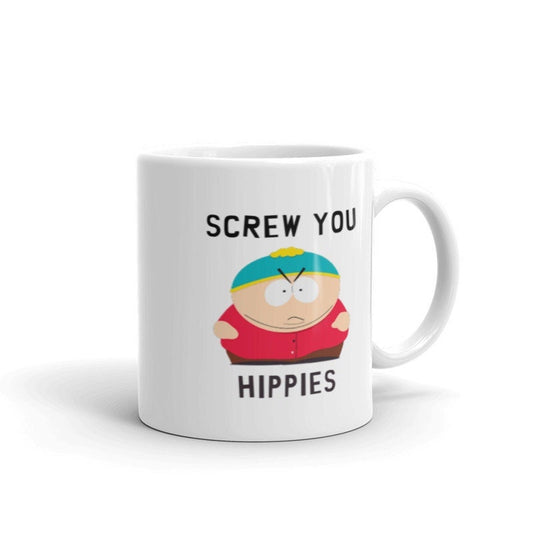 Williamsmugstore eric cartman screw you guys  , handmade ceramic southpark mug,90s animated cartoon,southpark gifts