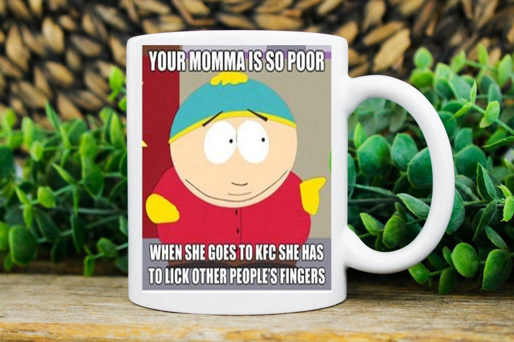 Williamsmugstore eric cartman  southpark mug  gifts,handmade southpark mug