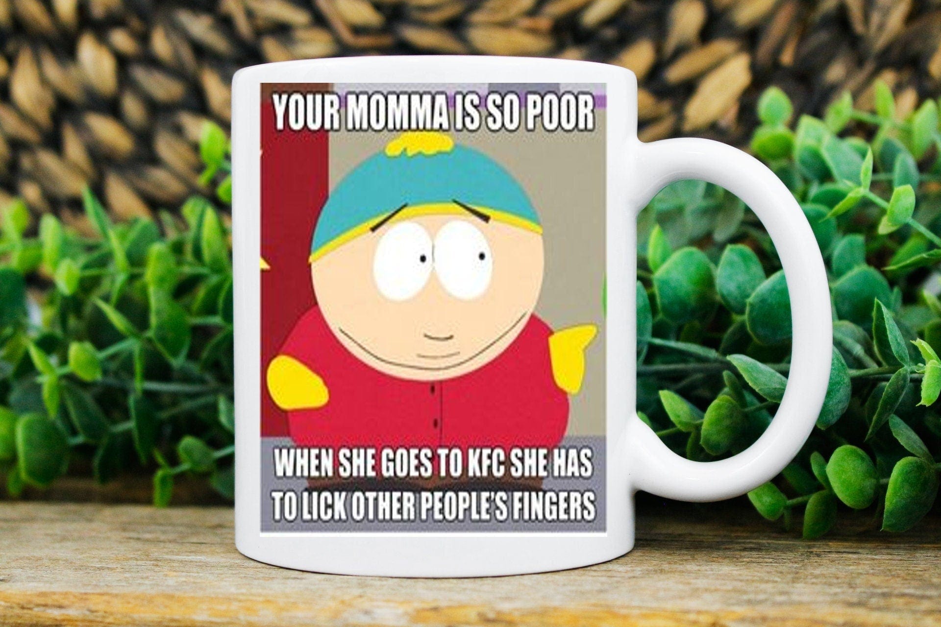 Williamsmugstore eric cartman  southpark mug  gifts,handmade southpark mug