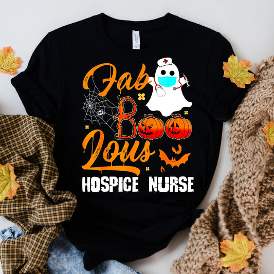 Williamsmugstore fab Boo Lous Shirt, Fabulous Shirt,Boo Shirt, Halloween Shirt, Halloween Costumes, funny Halloween Tee,hospice nurse halloween
