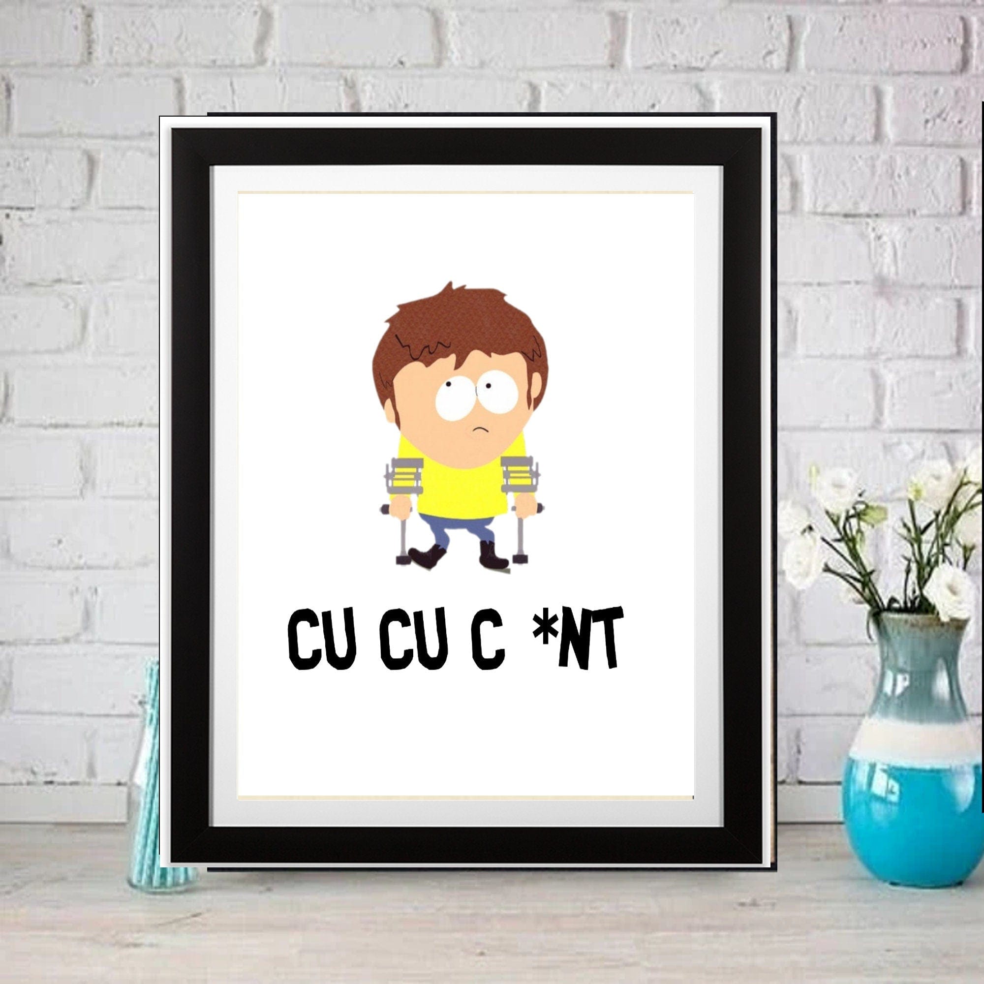Williamsmugstore jimmy valmer  wall art, southpark wall art, southpark poster