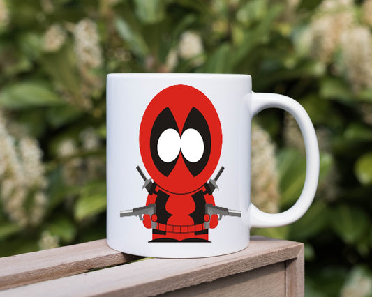 Williamsmugstore kenny mccormick as superhero,  ceramic mug gifts ,handmade southpark mug,southpark gifts, kenny mug,90s animated cartoon