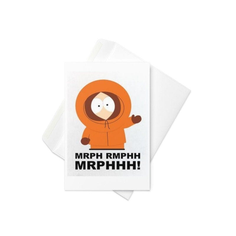 Williamsmugstore kenny mccormick greeting card , southpark birthday card ,