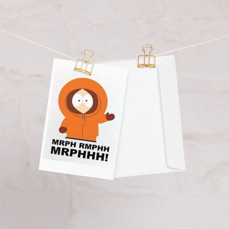 Williamsmugstore kenny mccormick greeting card , southpark birthday card ,