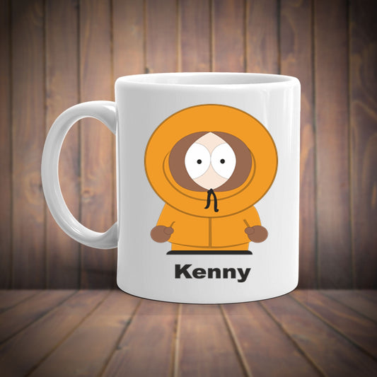 Williamsmugstore kenny mccormick  -southpark gifts,handmade southpark mug,southpark gifts,90s cartoon mug