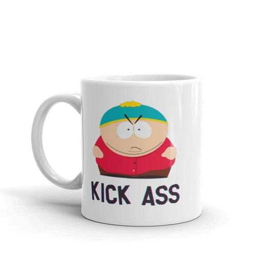 Williamsmugstore kiss ass southpark  mug ,handmade southpark mug