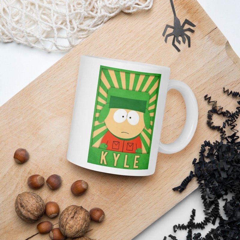 Williamsmugstore kyle brocovi  southpark mug, coffee mug gift for southpark  lovers