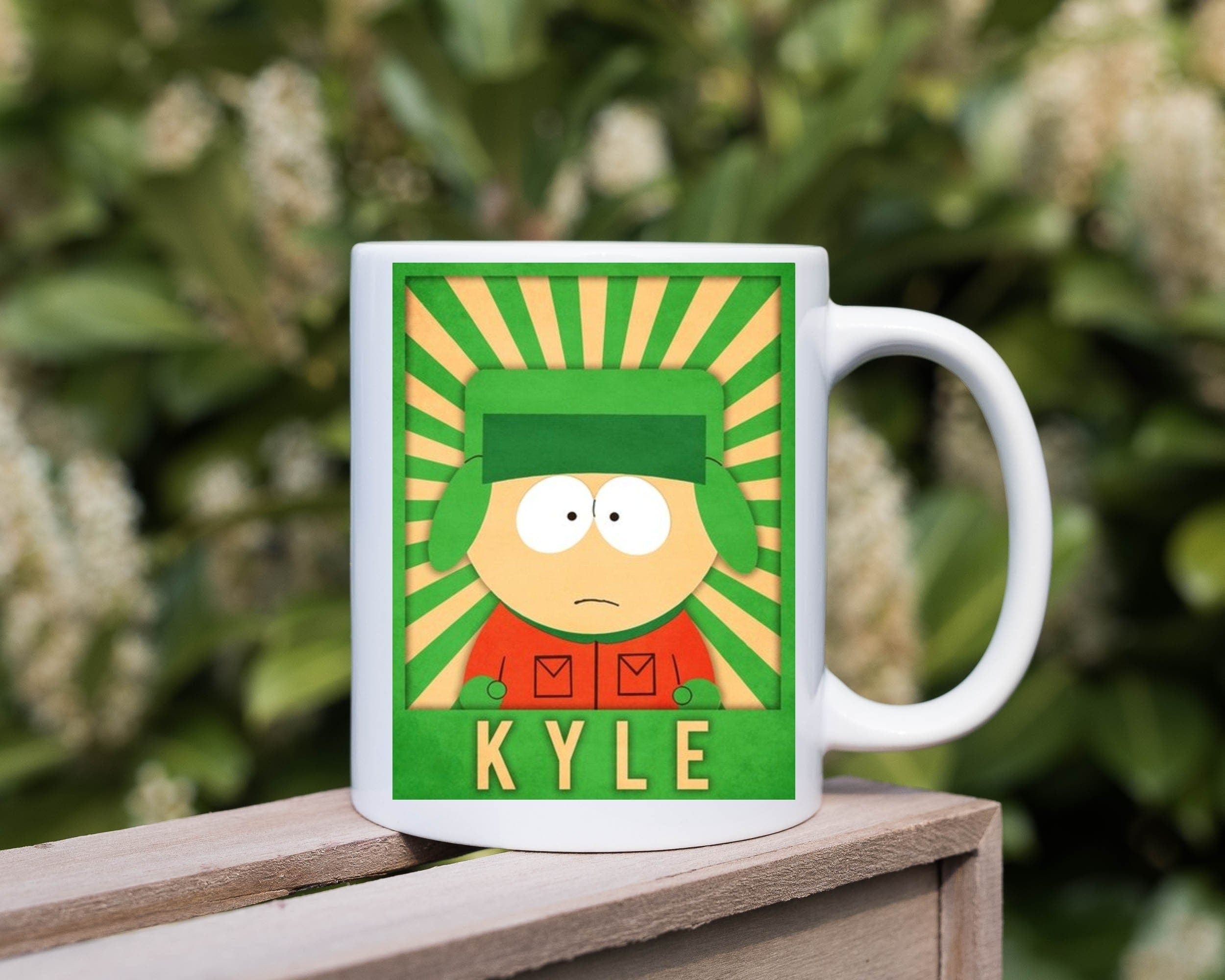 Williamsmugstore kyle brocovi  southpark mug, coffee mug gift for southpark  lovers