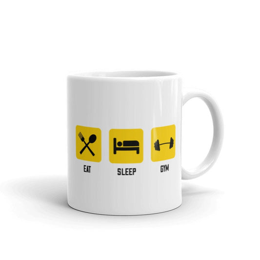 Williamsmugstore MUGS eat sleep gym motivational mug -fitness lover mug
