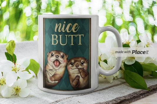 Williamsmugstore nice butt  ,retro black cat ,Black Cat coffee, cat lover Gifts ,gift for cat owner