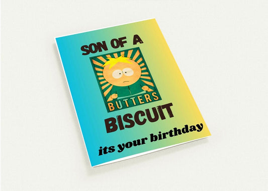 Williamsmugstore QUANTITY butters greeting card ,birthday card ,southpark birthday card ,butters  birthday card,birthday card for him/ her