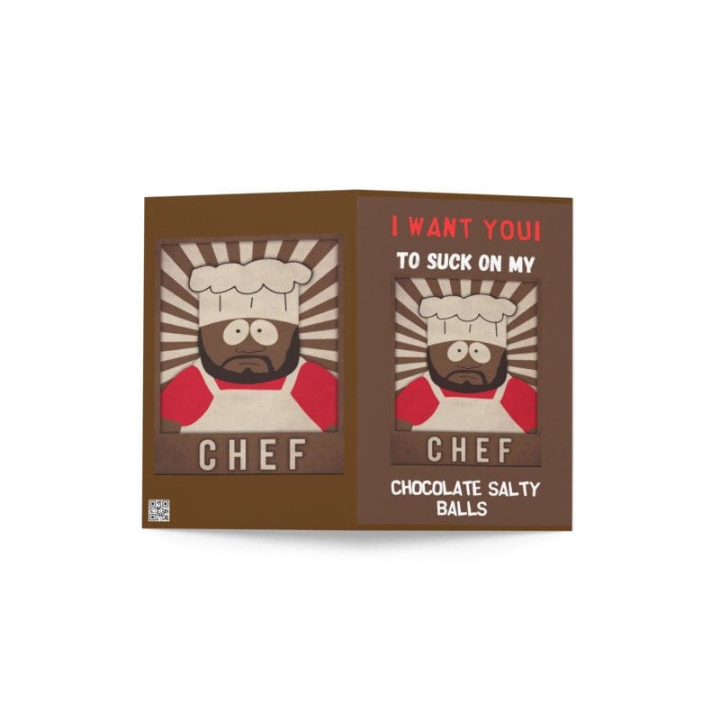 Williamsmugstore QUANTITY chef  greeting card ,birthday card ,southpark birthday card southpark , A6 Card