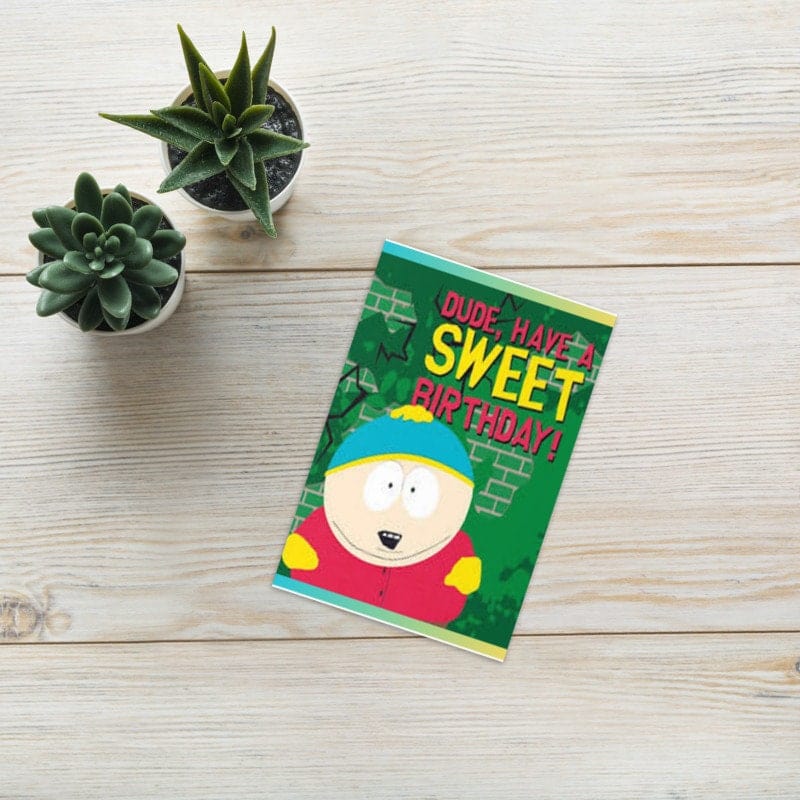 Williamsmugstore QUANTITY eric cartman  greeting card ,southpark birthday card southpark , A6 Card