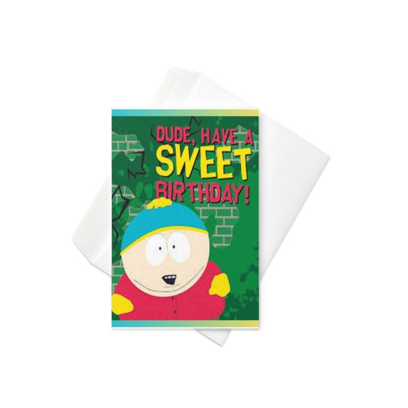 Williamsmugstore QUANTITY eric cartman  greeting card ,southpark birthday card southpark , A6 Card