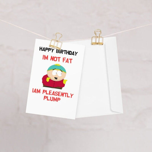 Williamsmugstore QUANTITY eric cartman respect greeting card ,birthday card ,southpark birthday card  |