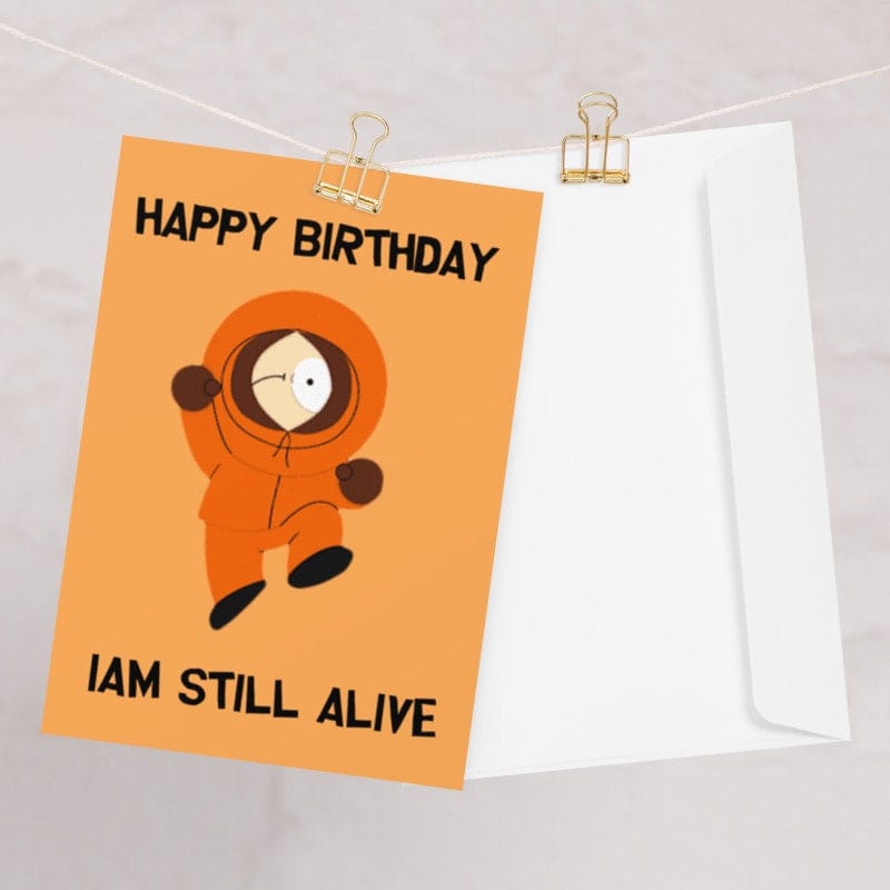 Williamsmugstore QUANTITY kenny mccormick greeting card  ,southpark birthday card ,