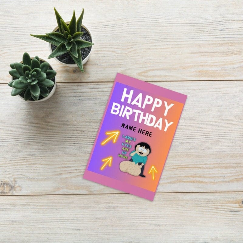 Williamsmugstore QUANTITY randy marsh greeting card ,birthday card ,southpark birthday card