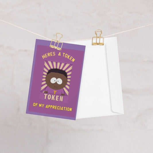 Williamsmugstore QUANTITY Token greeting card ,a token of my appreciation birthday card,birthday card