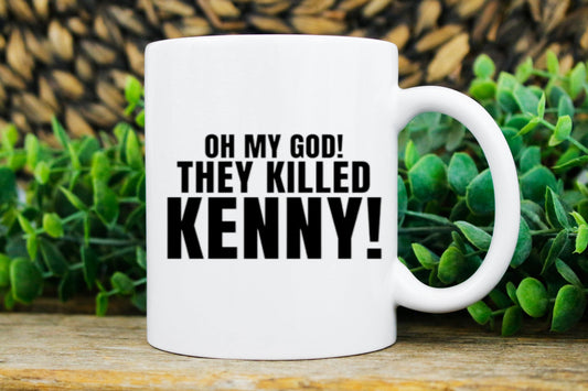 Williamsmugstore south park -oh my god they killed kenny  ,handmade southpark mug,southpark gifts,cartman mug,90s cartoon mug,southpark cup gift