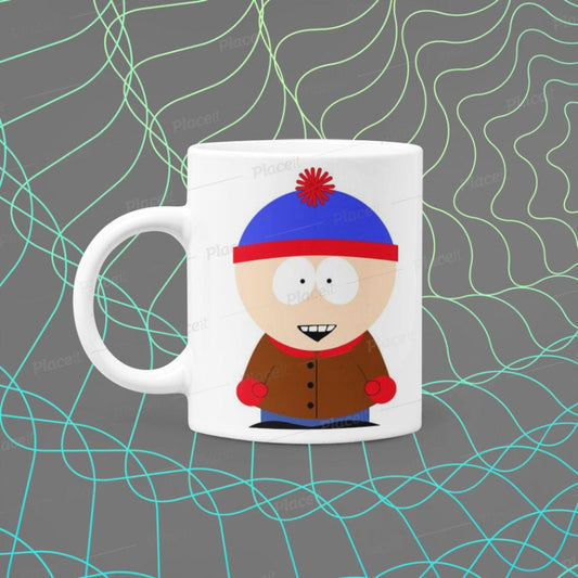 Williamsmugstore south park stan marsh  mug gift ,90s cartoon ,southpark animated cartoon, ceramic mug gift,coffee mug gift