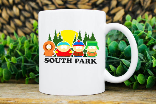 Williamsmugstore southpark characters  mug  ,90s coffee mug cartoon,southpark mug ,handmade southpark mug,southpark gifts  cup,