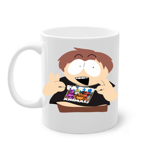 Williamsmugstore southpark eric cartman party animal  ,handmade southpark mug,southpark gifts,cartman mug,90s cartoon mug,coffee mug gifts