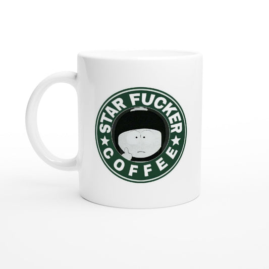 Williamsmugstore Southpark eric cartman  star fuker coffee,handmade southpark mug,southpark gifts,cartman mug,coffee mug gifts